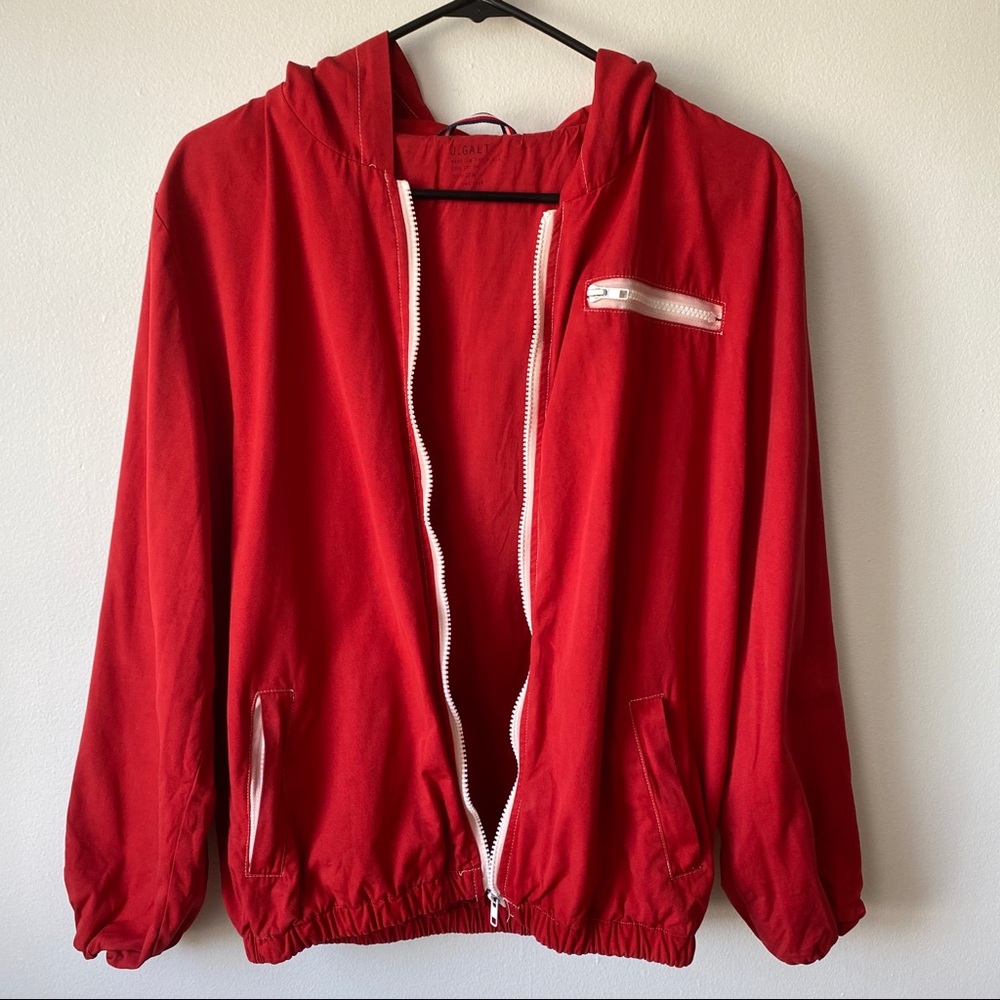 Brandy Melville Red Krissy Windbreaker Jacket - Picture 5 of 9